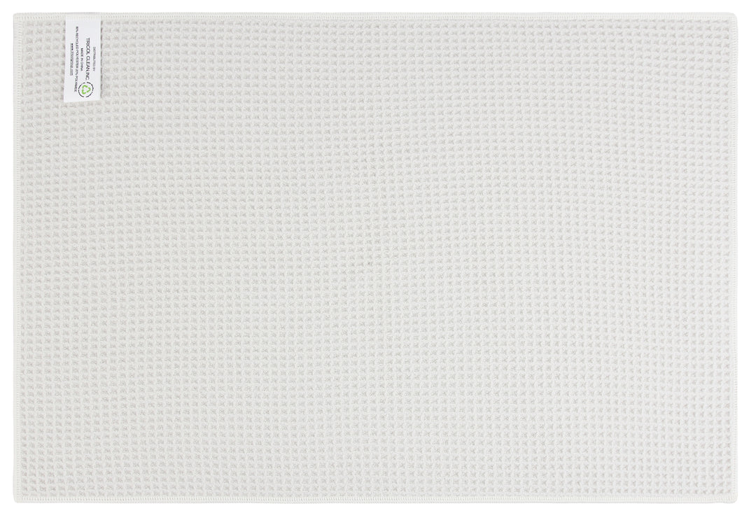 Recycled Honeycomb Dish Towel for Kitchen, White