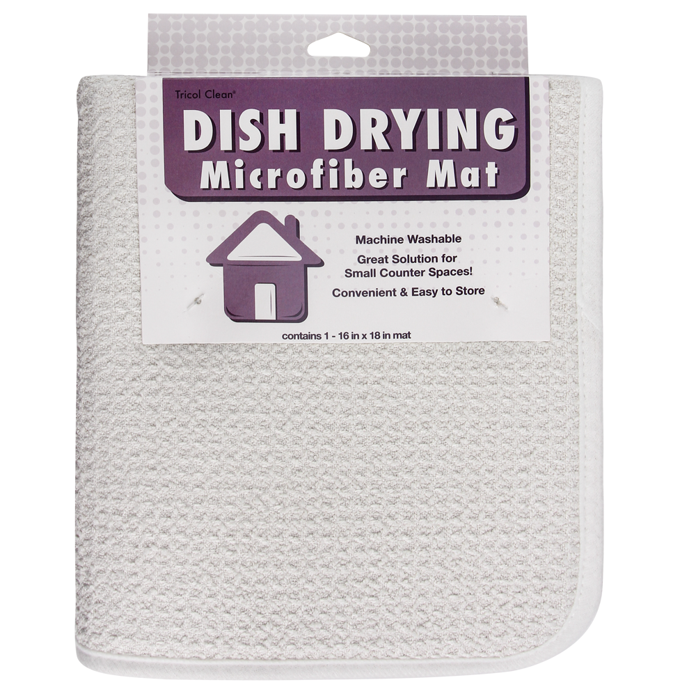 18in X 16in Microfiber Dish Drying Mat Super Absorbent Dish