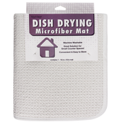 Recycled Honeycomb Microfiber Dish Drying Mat, White