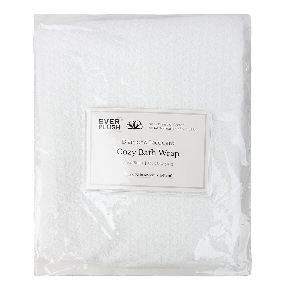 Wholesale Cozy Bath Wrap Towel - White (XS-SM) for your store