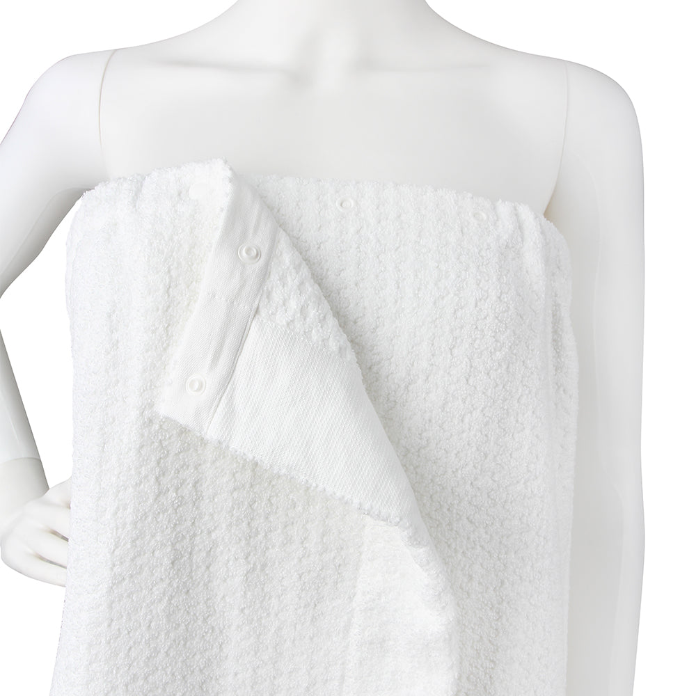 Cozy Bath Wrap Towel - White, (M-L)
