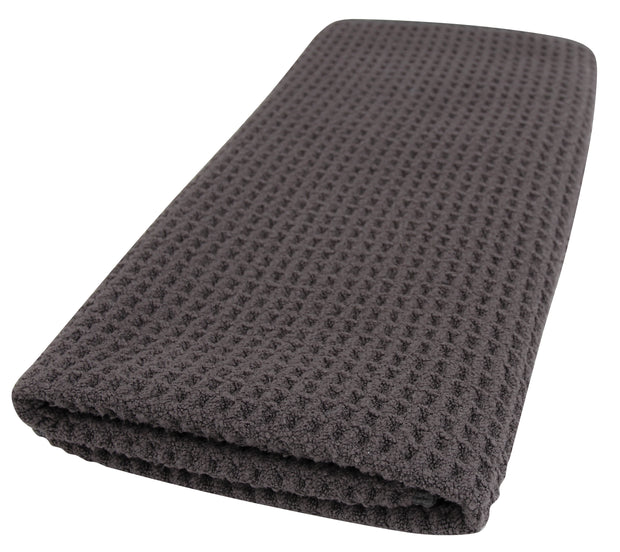 Recycled Honeycomb Dish Towel for Kitchen, Charcoal