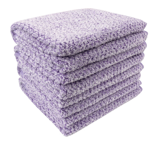 Diamond Jacquard Towels, Hand Towels - 4 Pack, Lavender