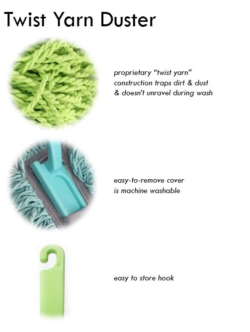 Twist Yarn Reusable Microfiber Duster